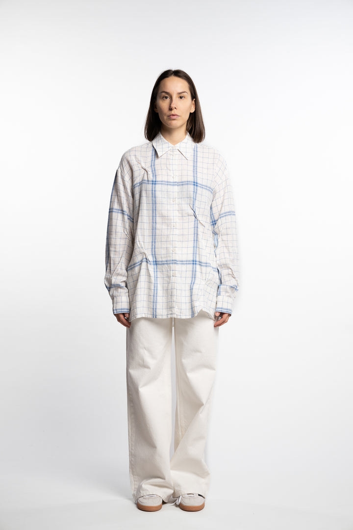 Bibi Check Shirt- Blue Mix