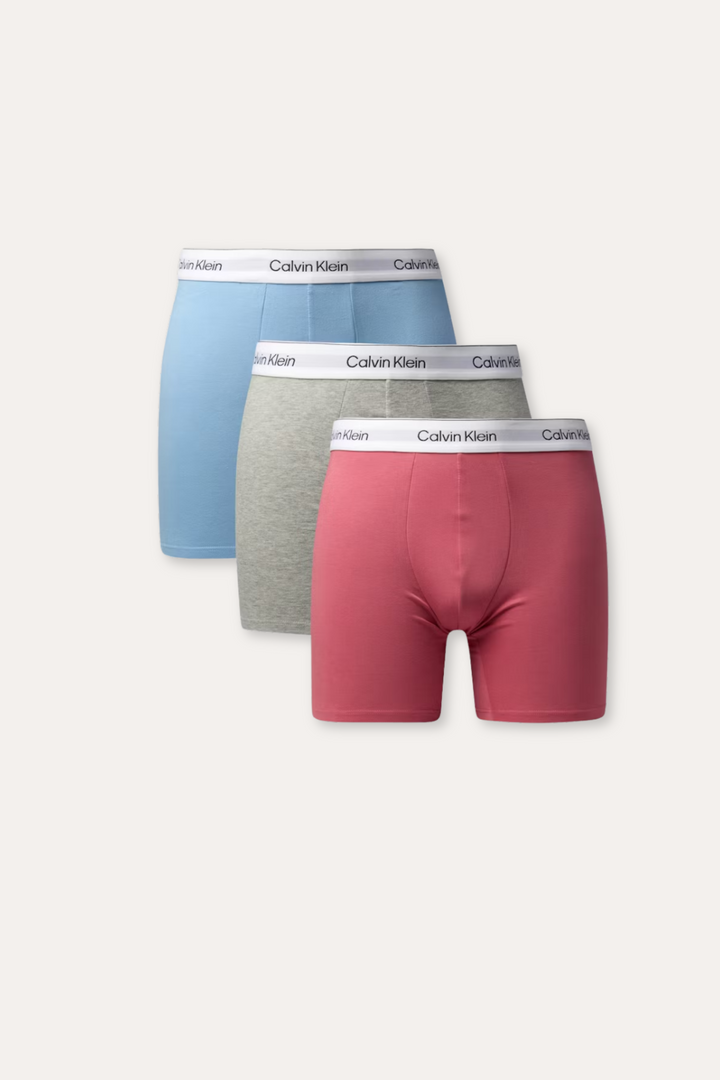 3Pack Boxer Brief  Brilliant Pink/Gulf Blue/Grey Heath