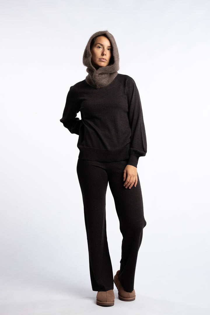 Kajsa Chunky Balaclava- Brown