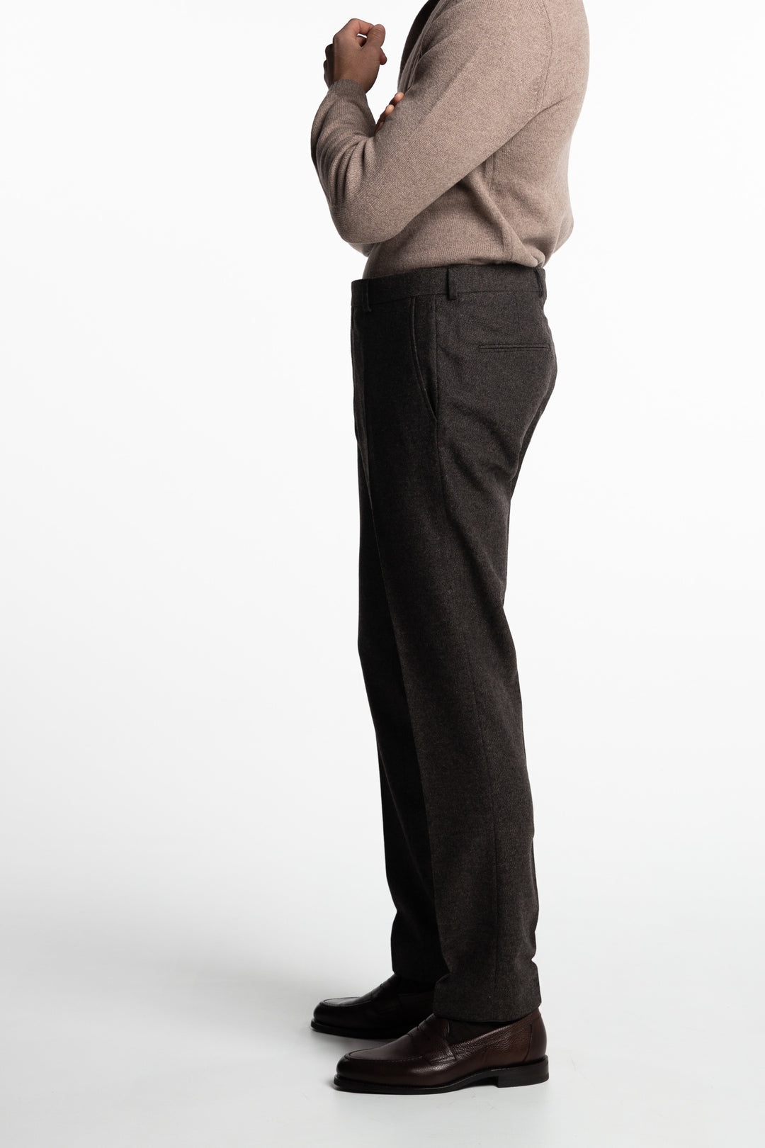 Denz Trousers Slim Fit Dark Brown