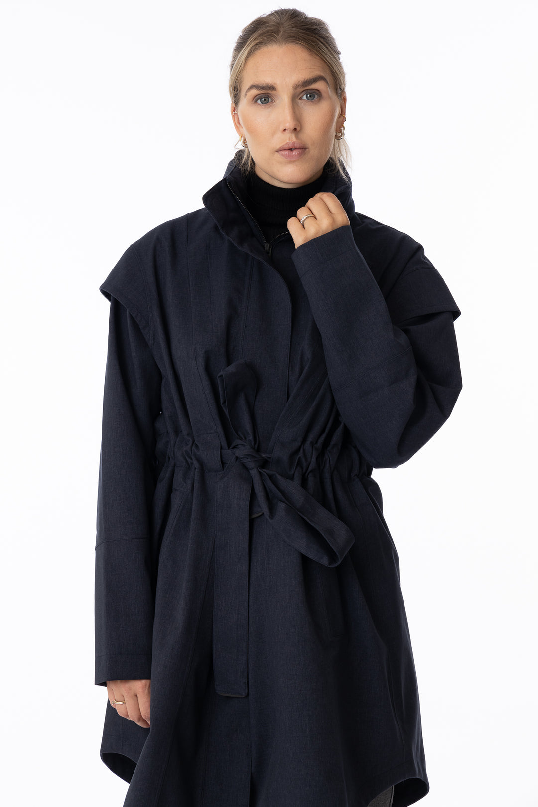 Monsun Coat- Dark Navy