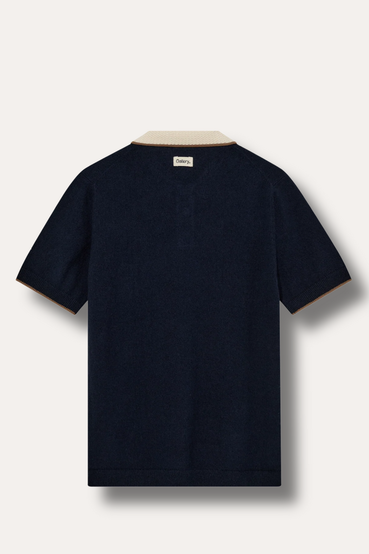 Francesco Polo SS Knit Estate Blue