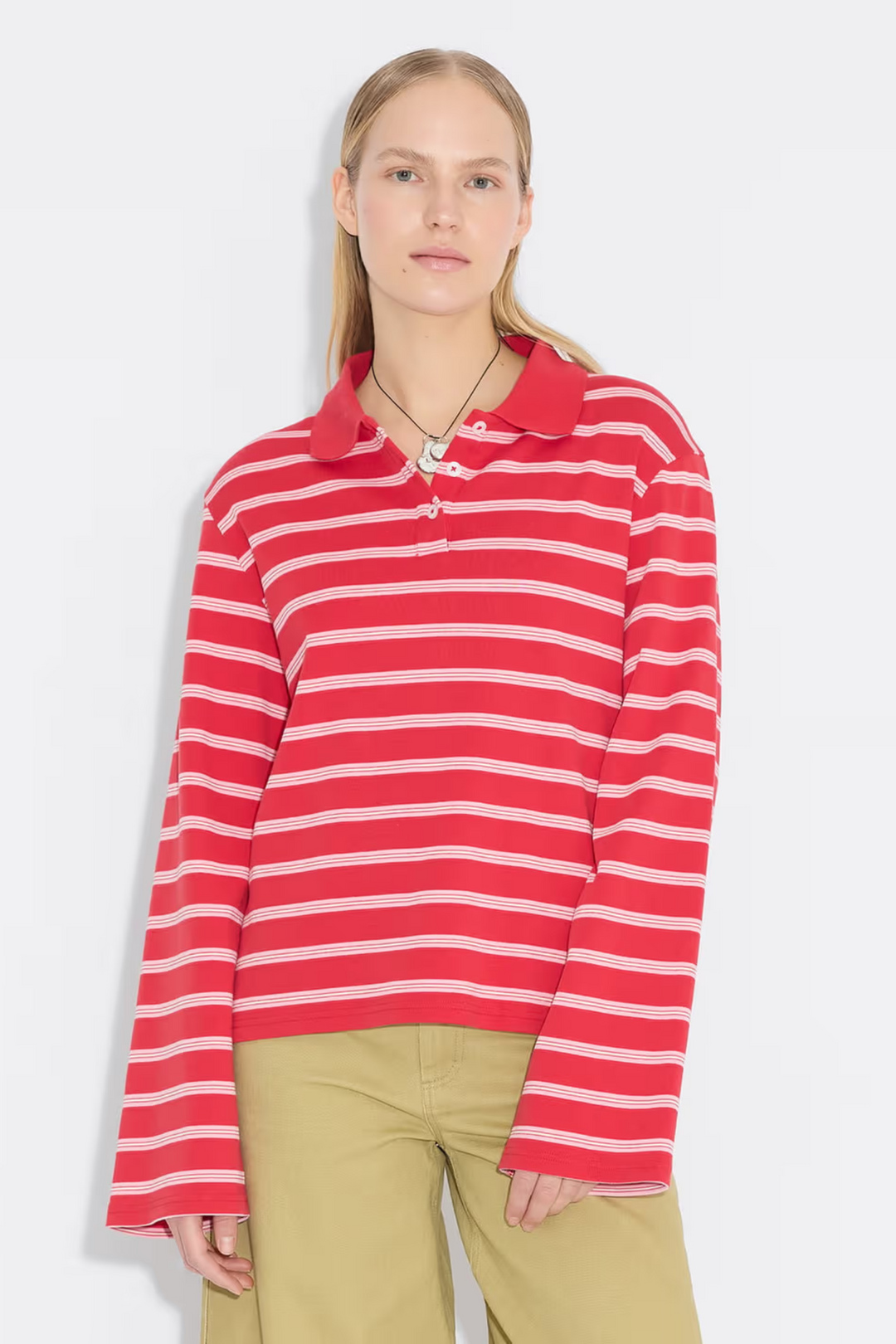 Sunny Polo - Red Stripe