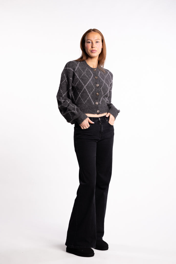 Merano Cardigan- Dark Grey