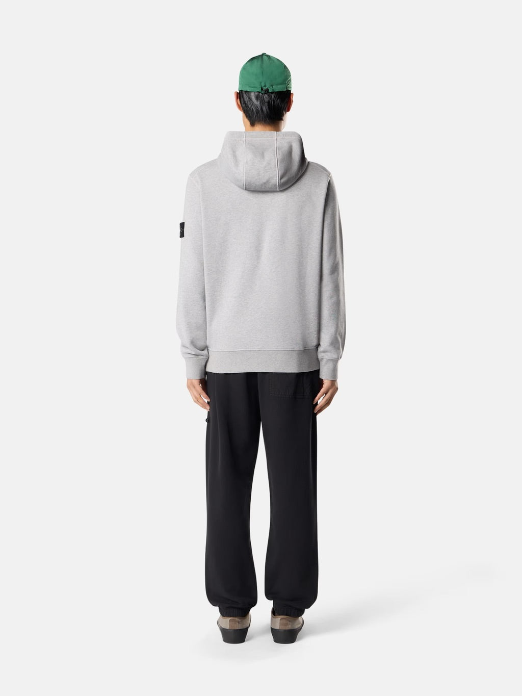 6100062 Organic Mélange Cotton Fleece Dust Grey Melange