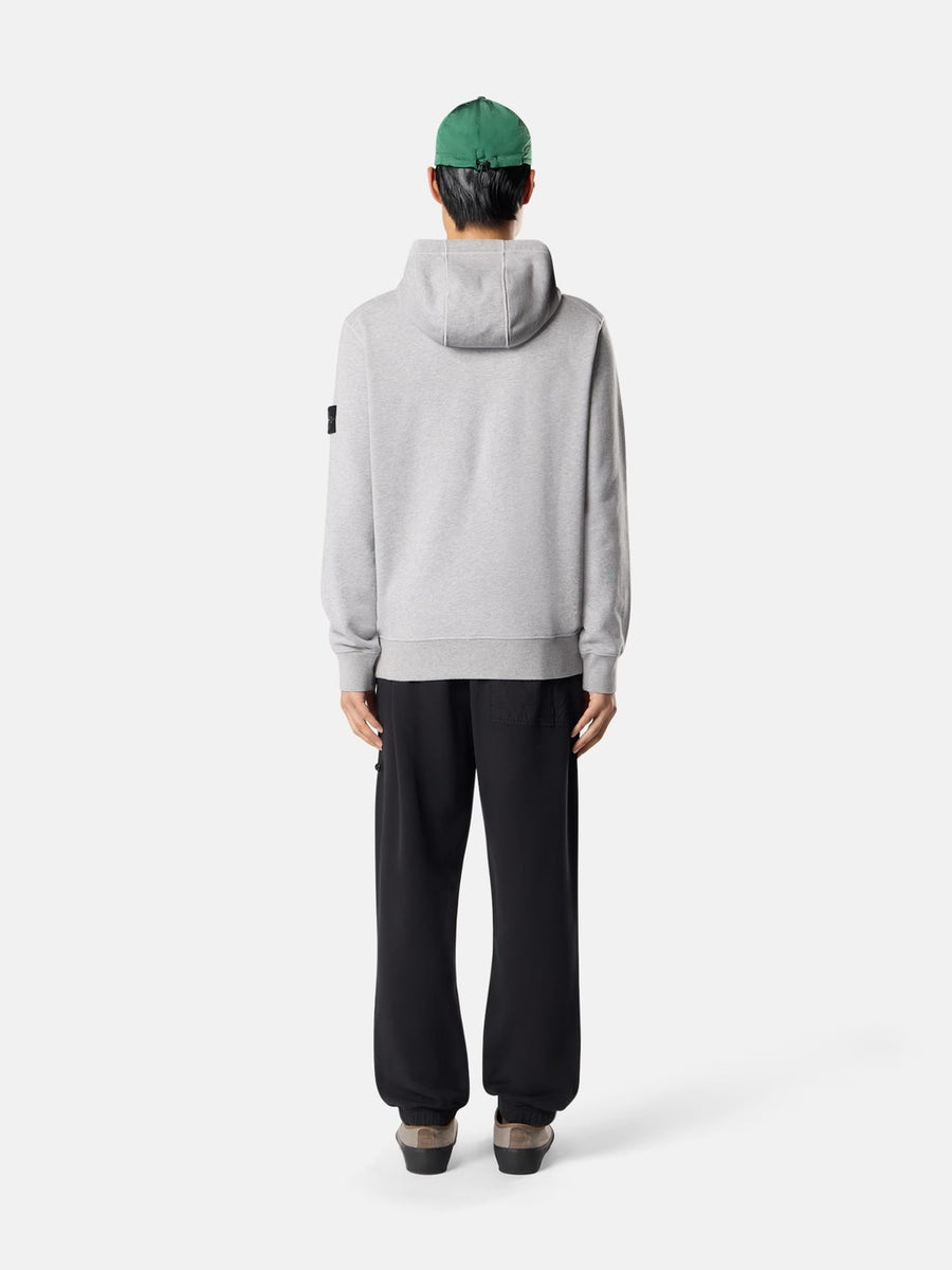 6100062 Organic Mélange Cotton Fleece Dust Grey Melange