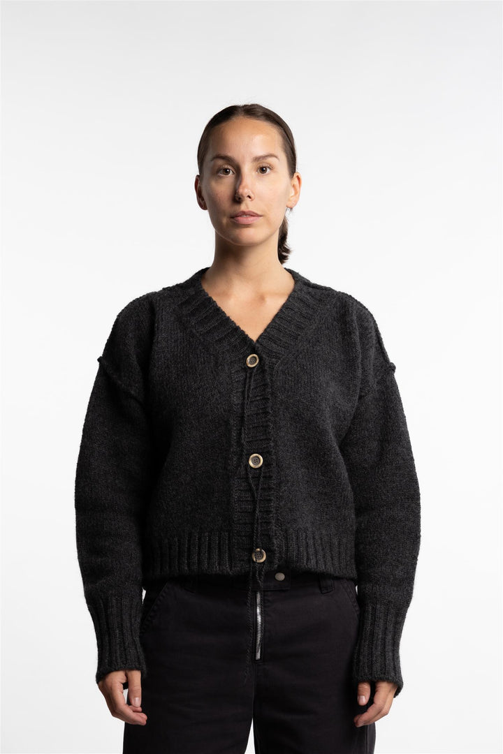 Knit Cardigan- Anthracite