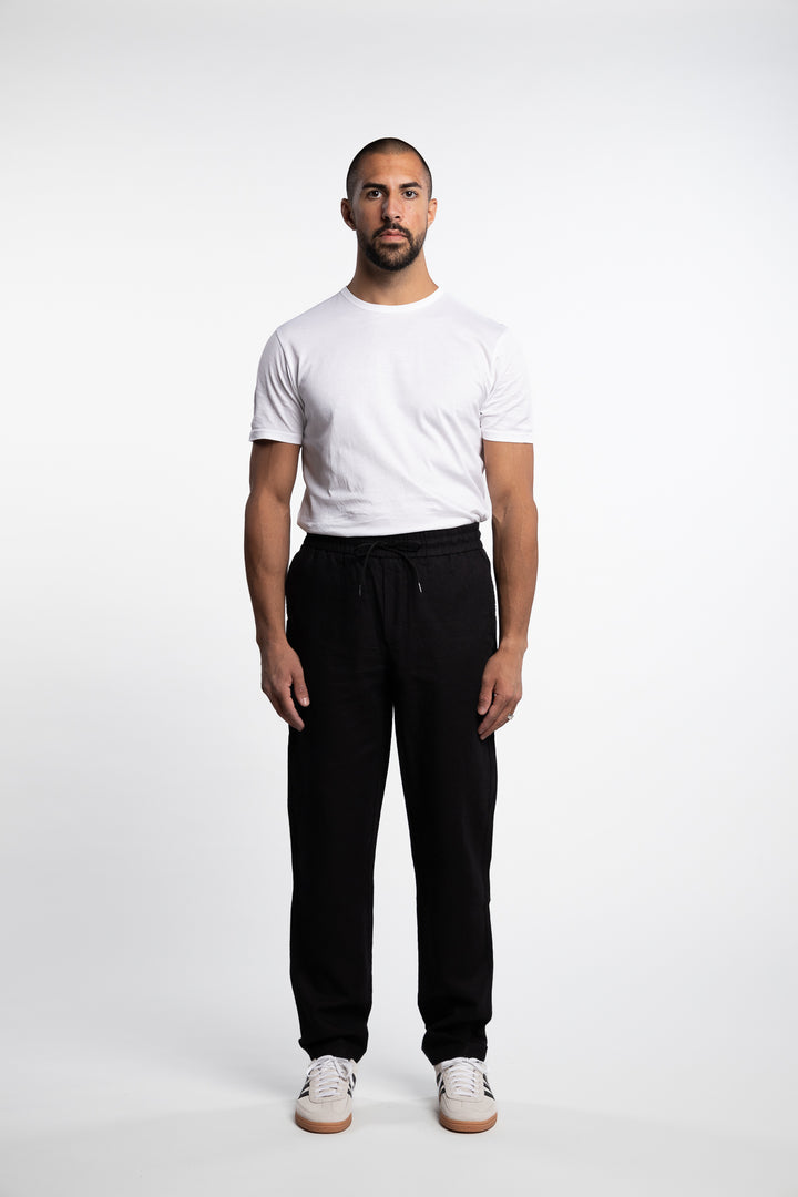 Patrick Linen Pants Black