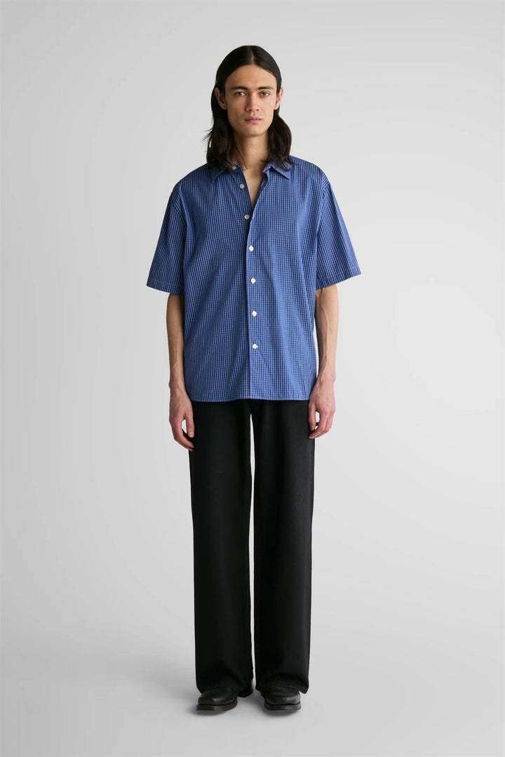 Brass Tee Blue Clerk Check