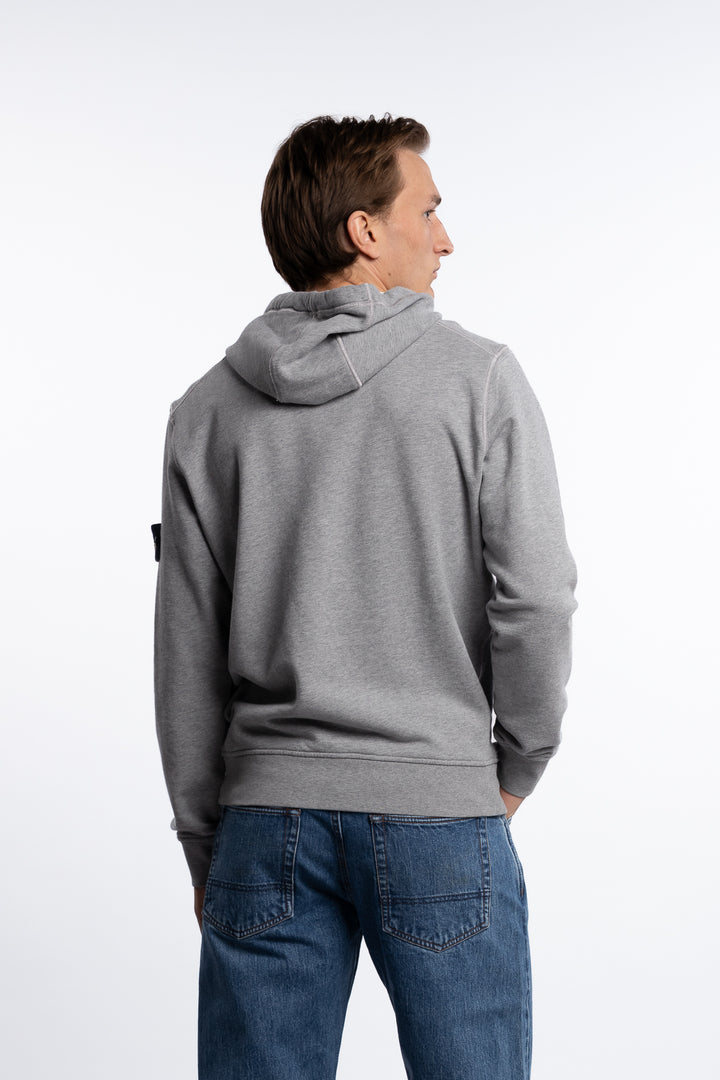 Garment Dyed Hooded Sweatshirt Grey