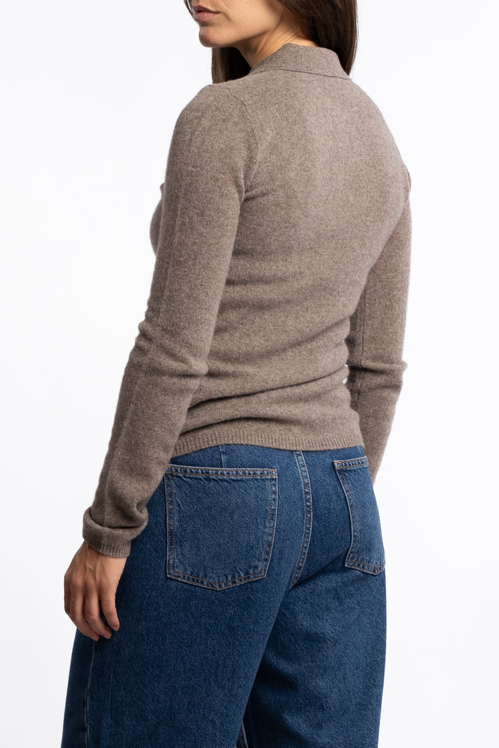 Jolanda Knit - Dark Taupe Melange