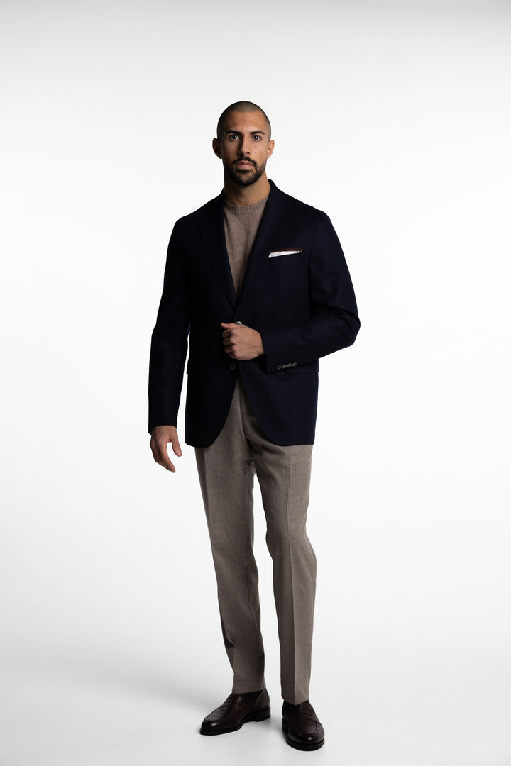 New Sienna Flannel Blazer Navy