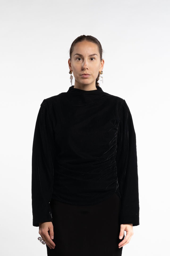 Jet Top Velvet- Black