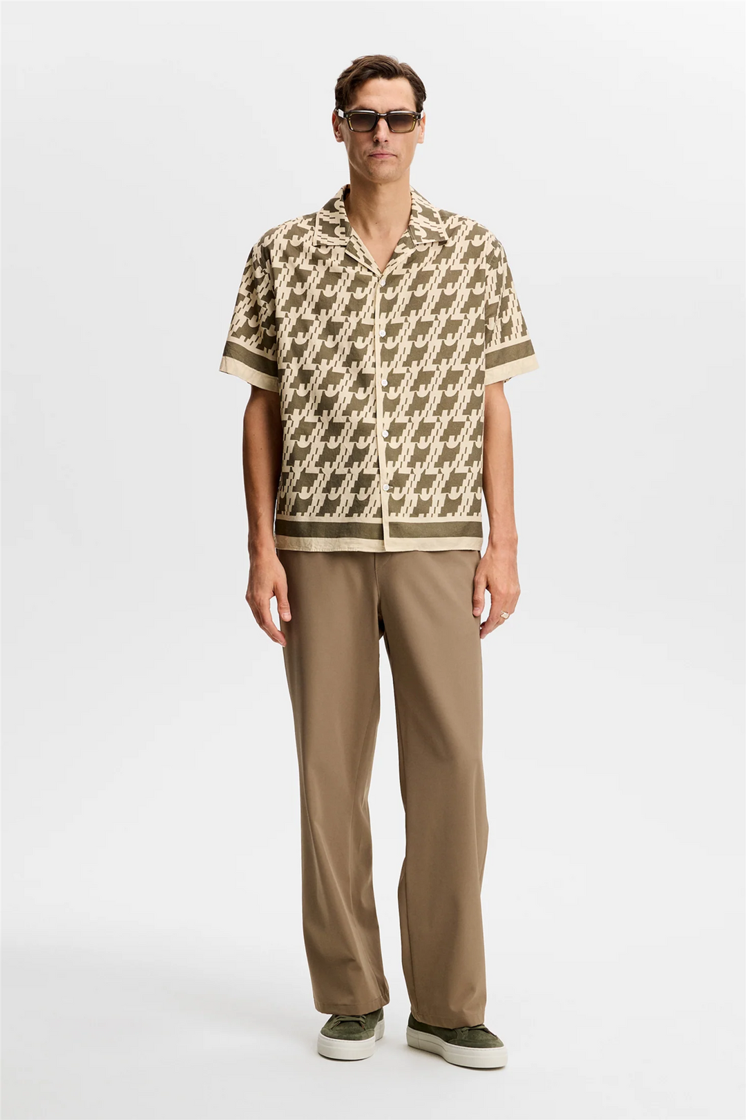Ellis Border Resort Shirt Glitch Kalamata