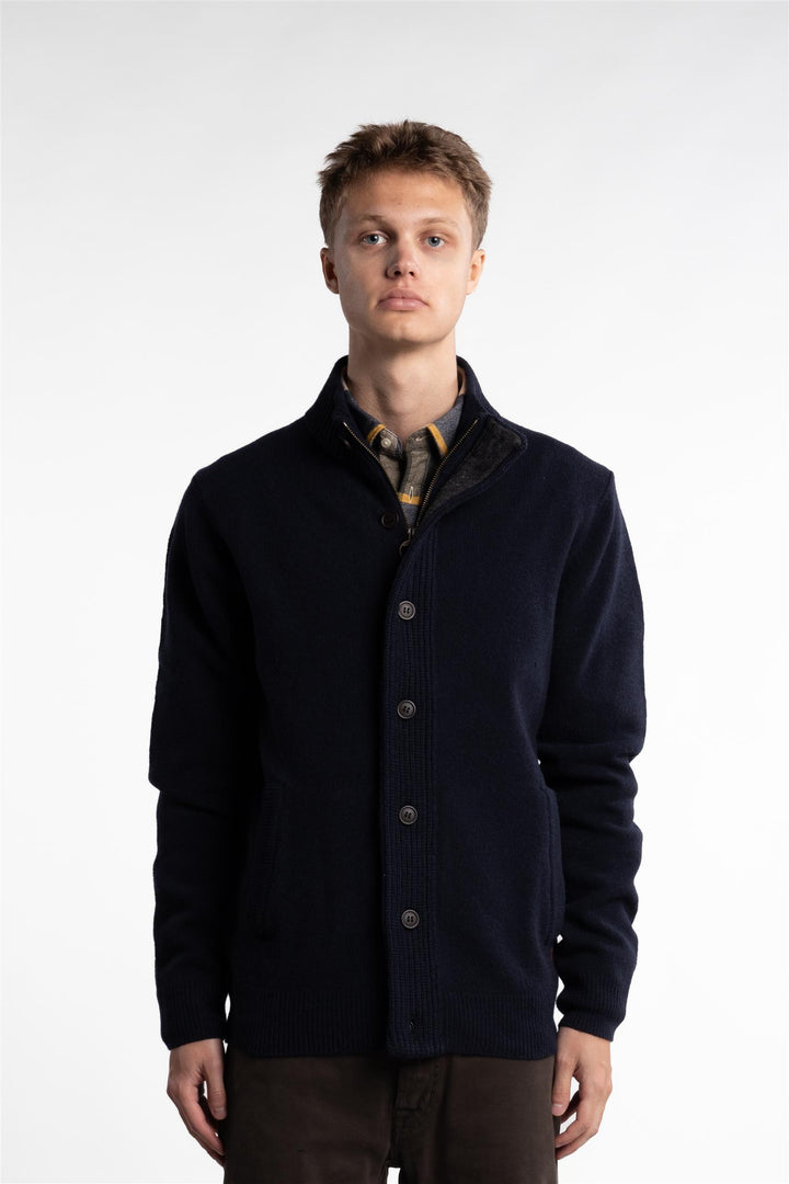 Essential Patch Zip Navy Blue