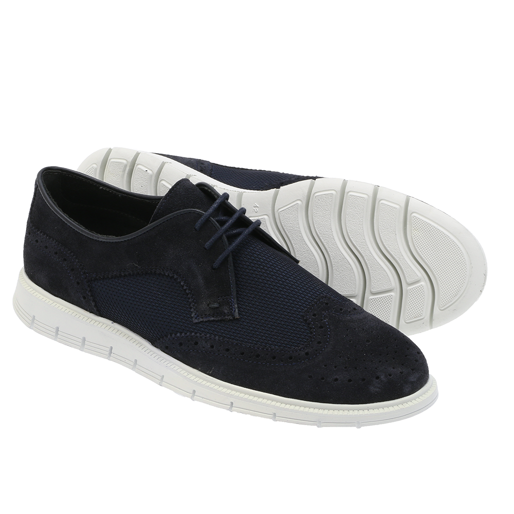 Sport C Brougue Navy Suede