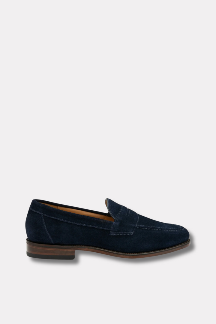 Imperial Penny Loafer Navy Suede