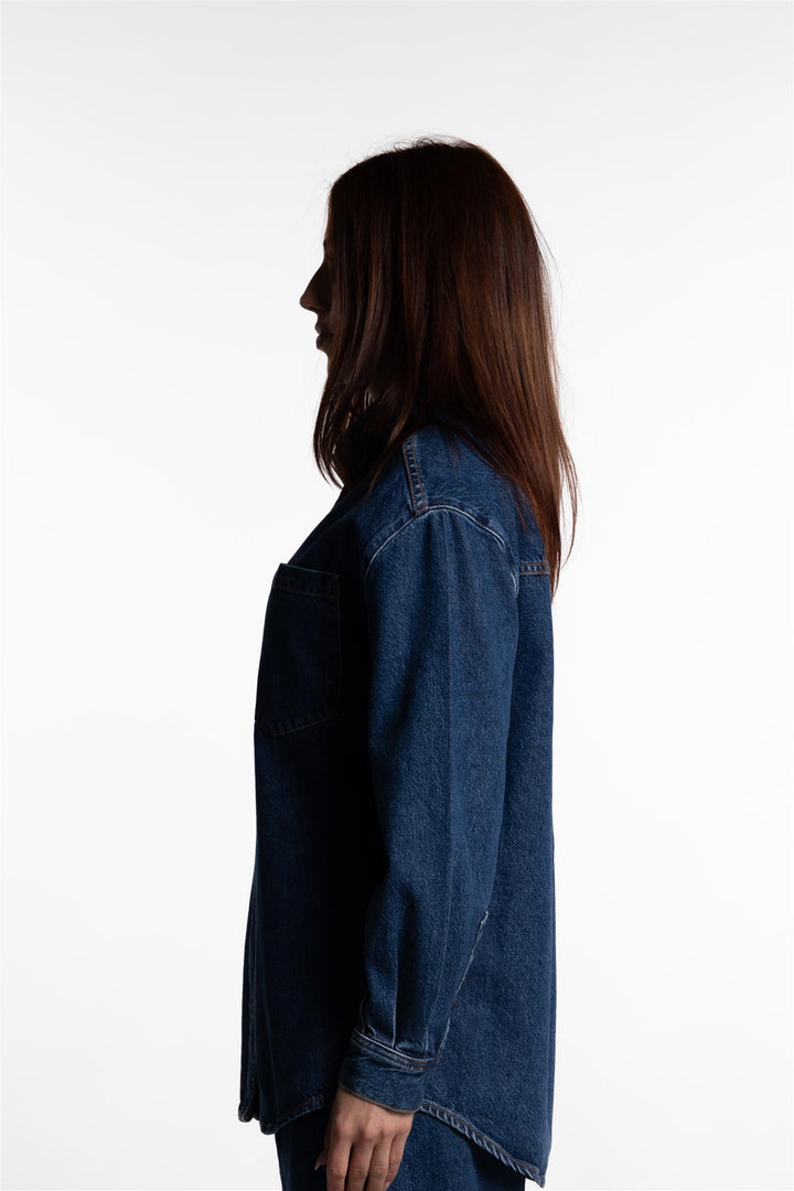 Alex Shirt- Dark Washed Blue