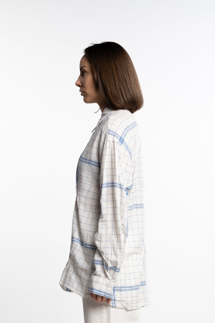 Bibi Check Shirt- Blue Mix