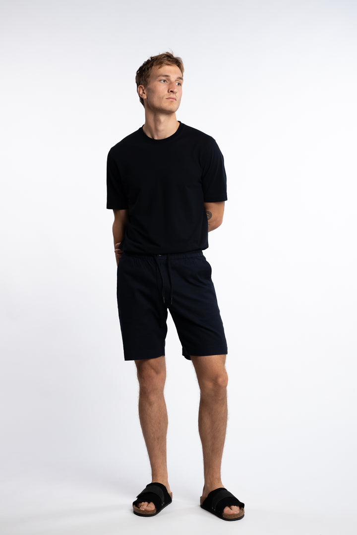 Barcelona Cotton/Linen Shorts Navy