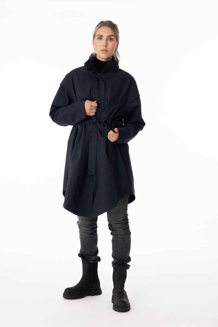 Monsun Coat- Dark Navy