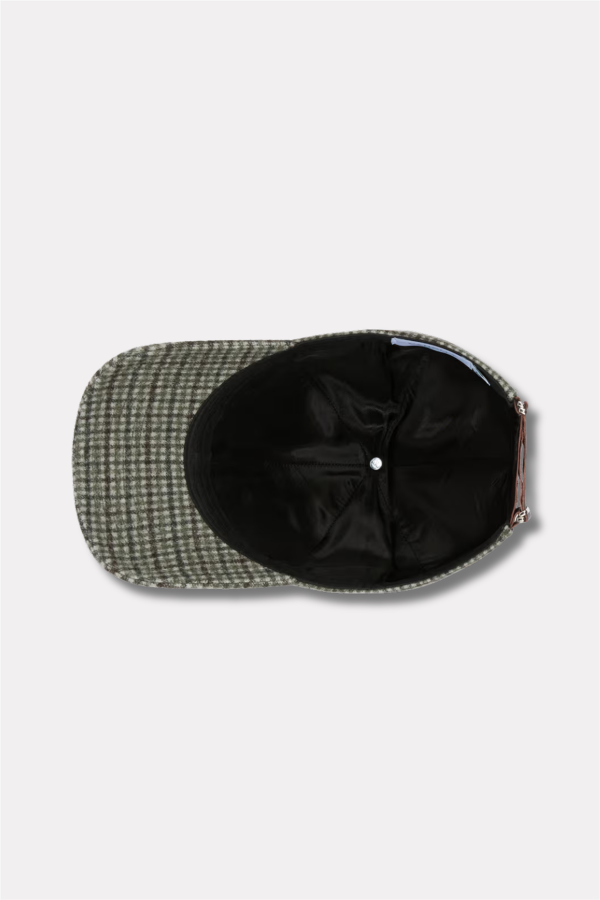 Legacy Structured Mid Profile 6-panel Wool Mohair Checker Olive