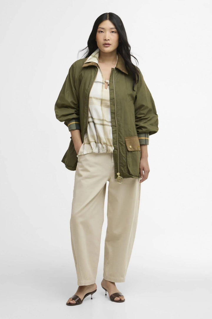 Laneshaw Casual jacket- Dusky Green