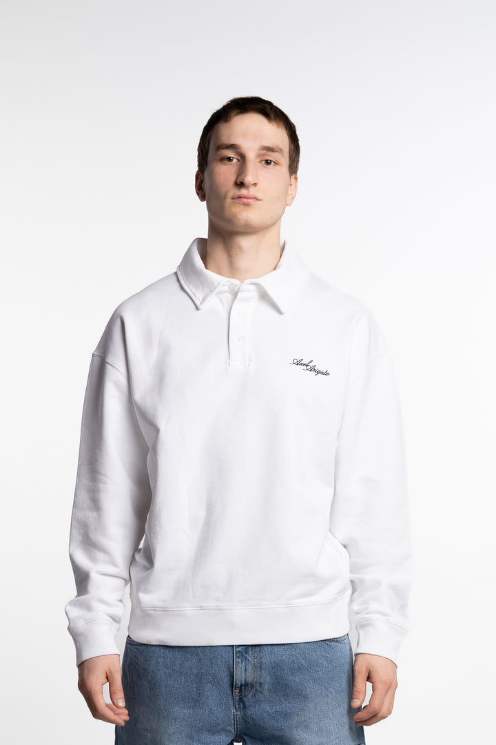 Base Polo Sweatshirt White