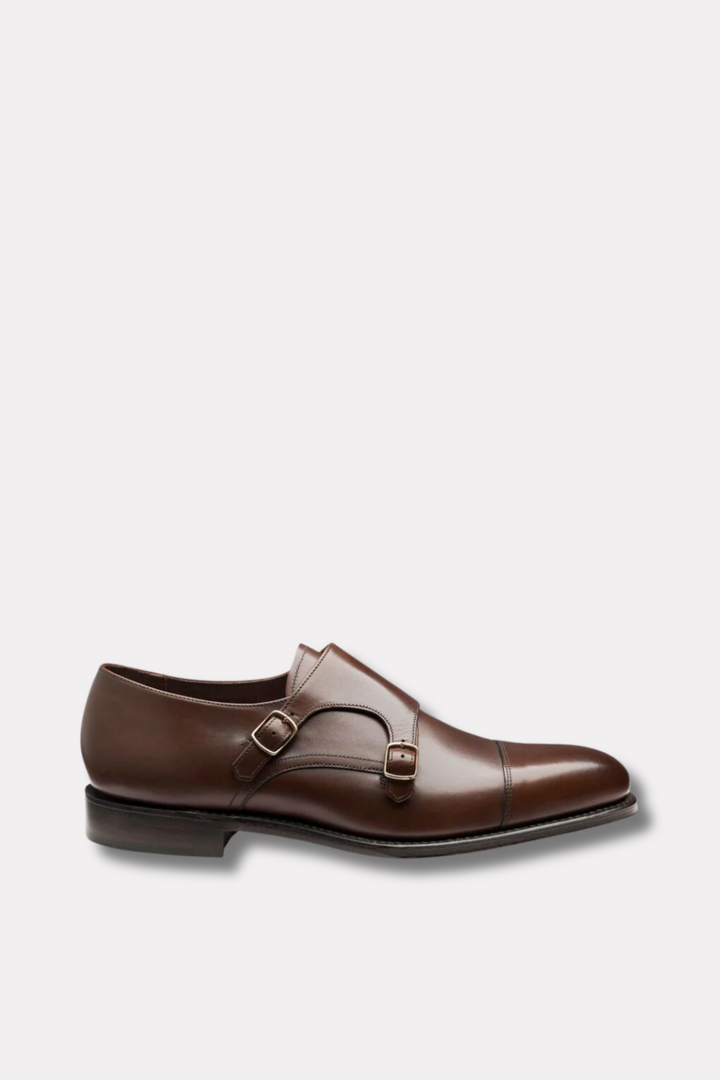 Cannon Monkstrap Dark Brown Calf