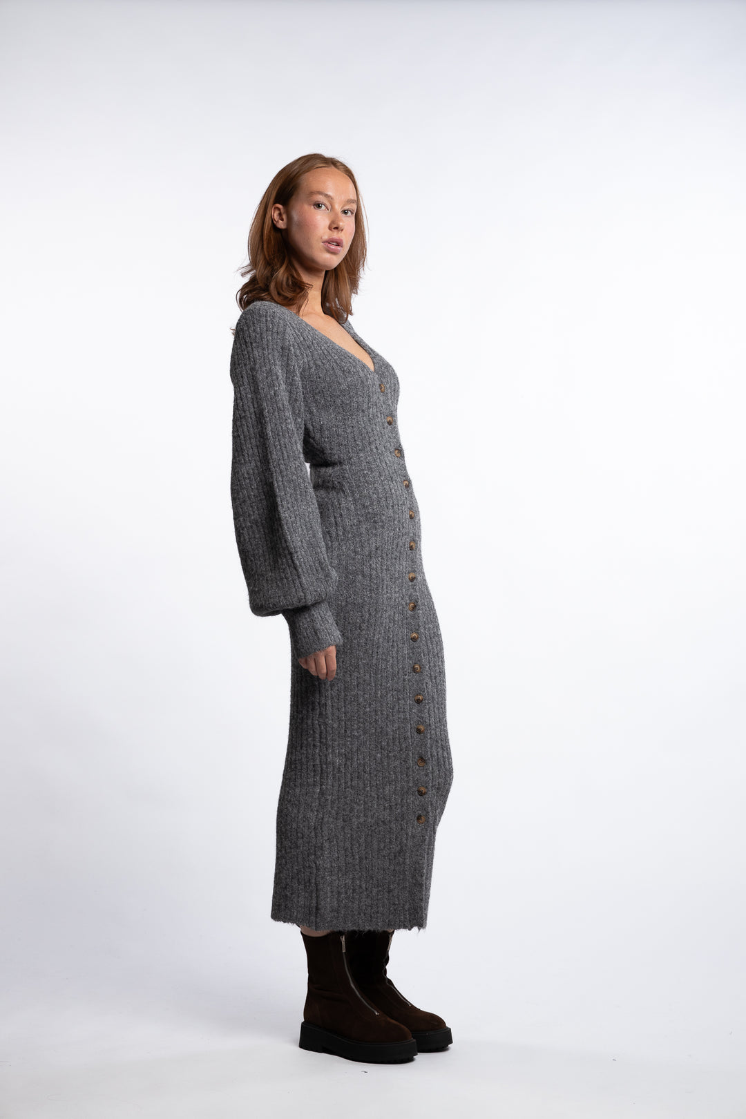 Montana Dress- Grey Melange