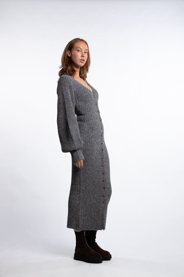 Montana Dress- Grey Melange