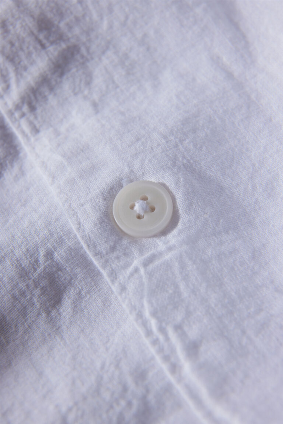 Casual Linen Blend Resort S/S White