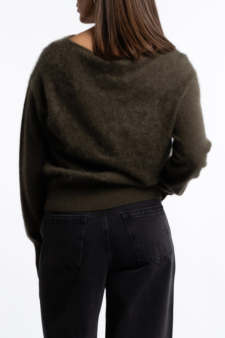 Cloud Knit- Dark Olive