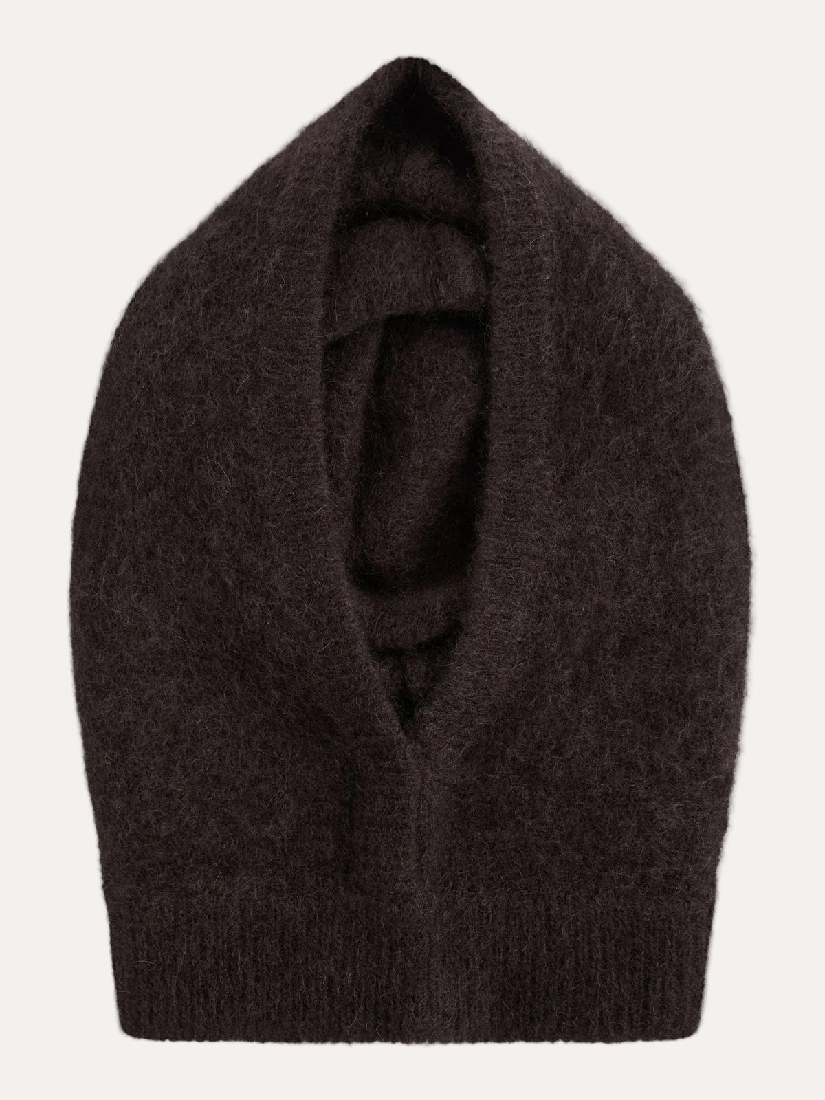 Kajsa Chunky Balaclava Dark Brown - packshot