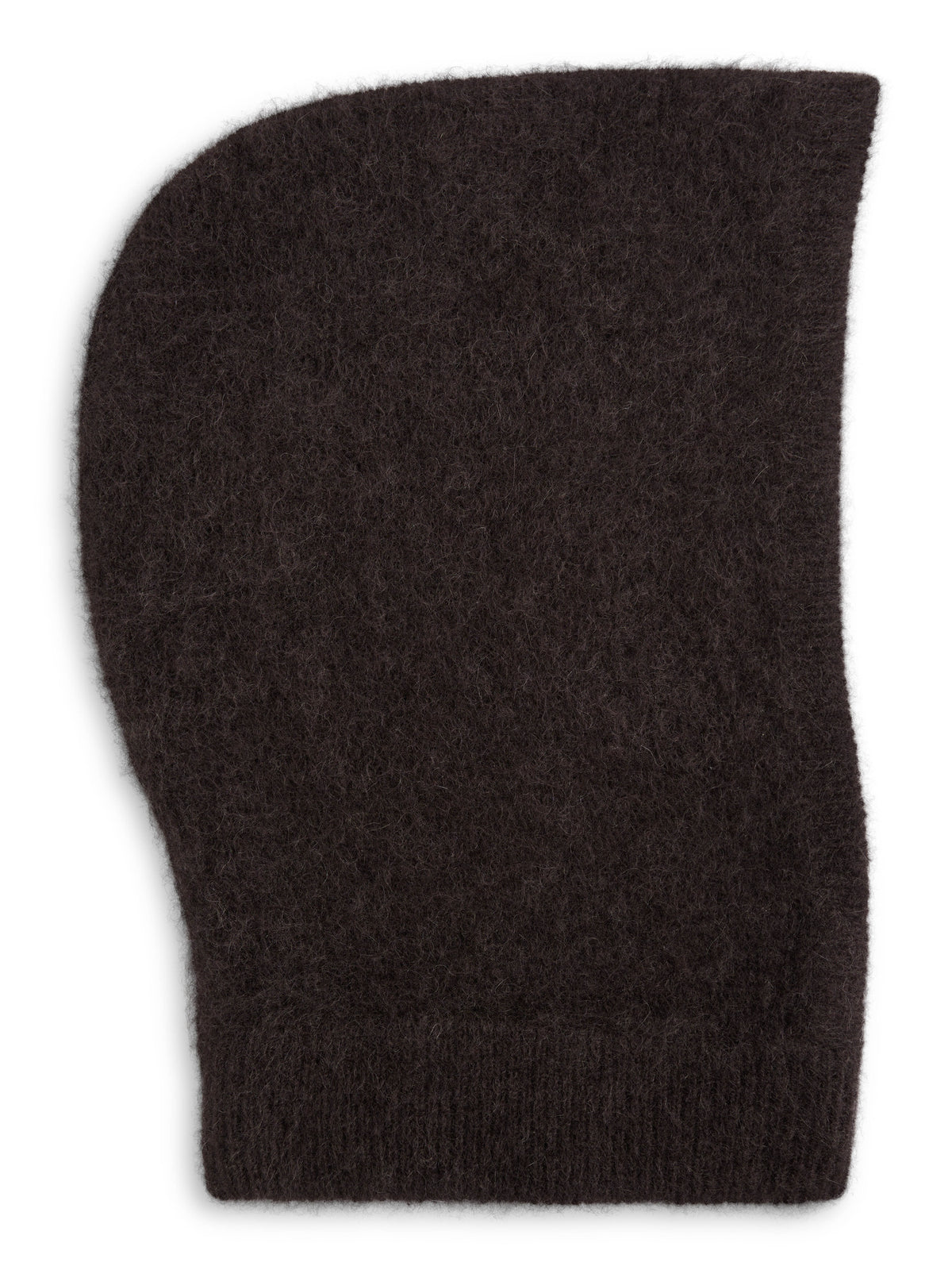 Kajsa Chunky Balaclava Dark Brown - packshot bakside