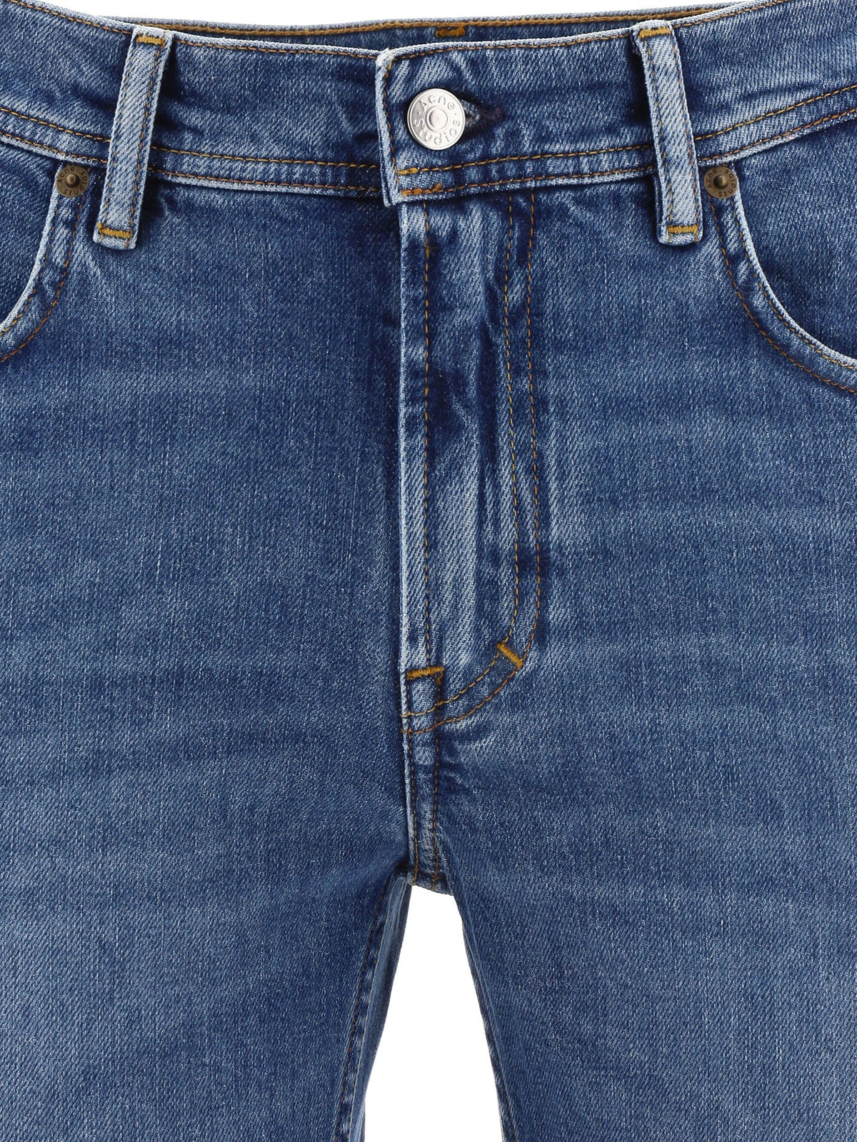 Acne Studios North Slim Fit Jeans Mid Blue - detalj