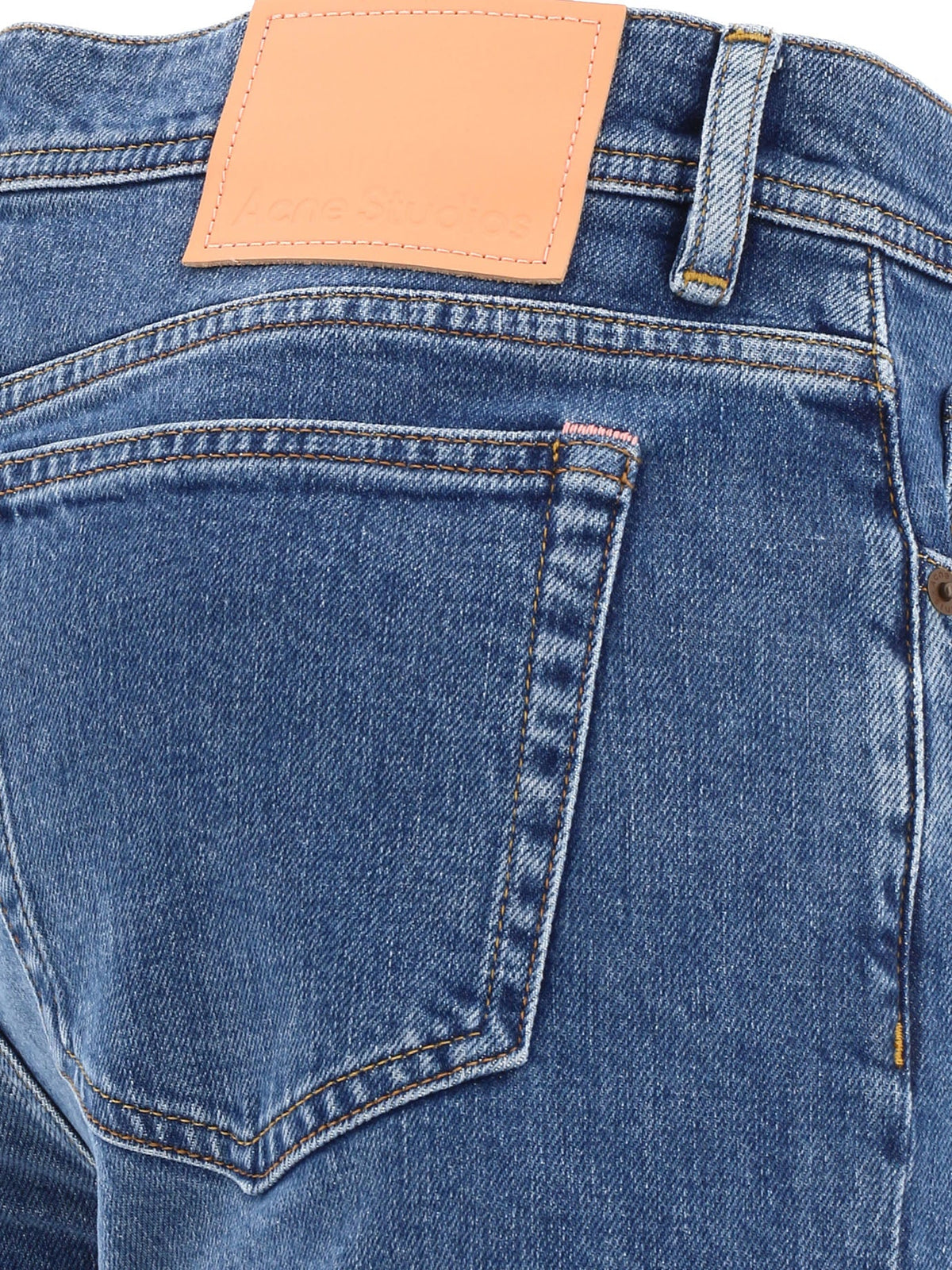 Acne Studios North Slim Fit Jeans Mid Blue - detalj
