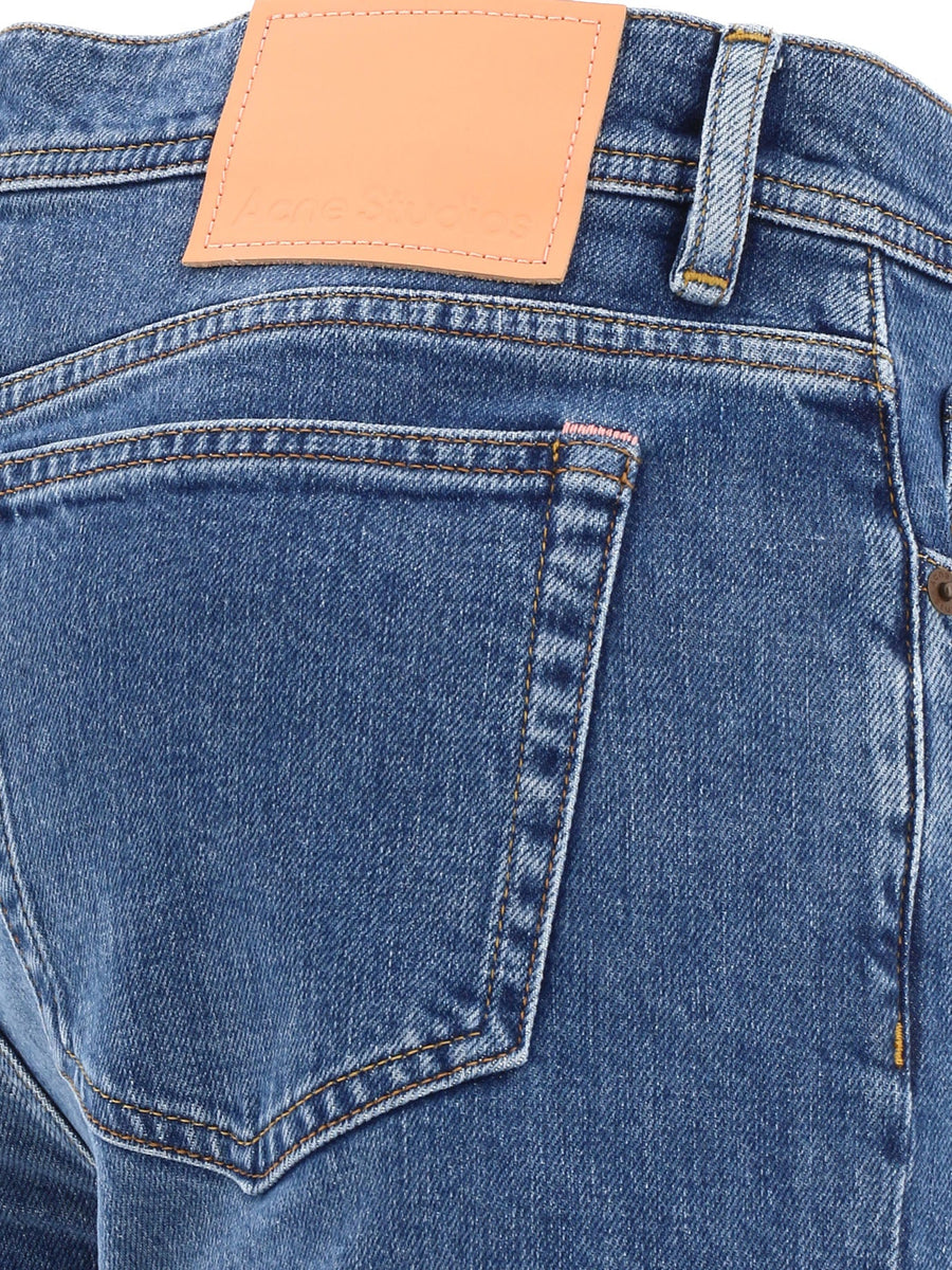Acne Studios North Slim Fit Jeans Mid Blue - detalj