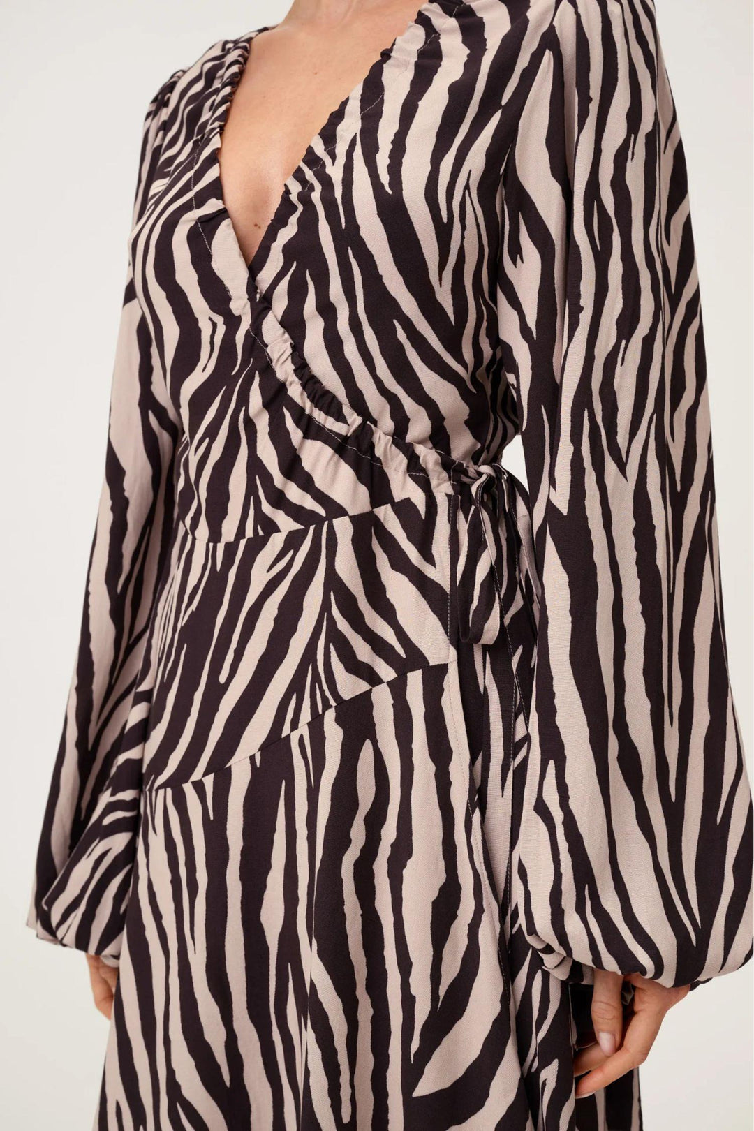 Portofino Mini Dress- Brown Zebra