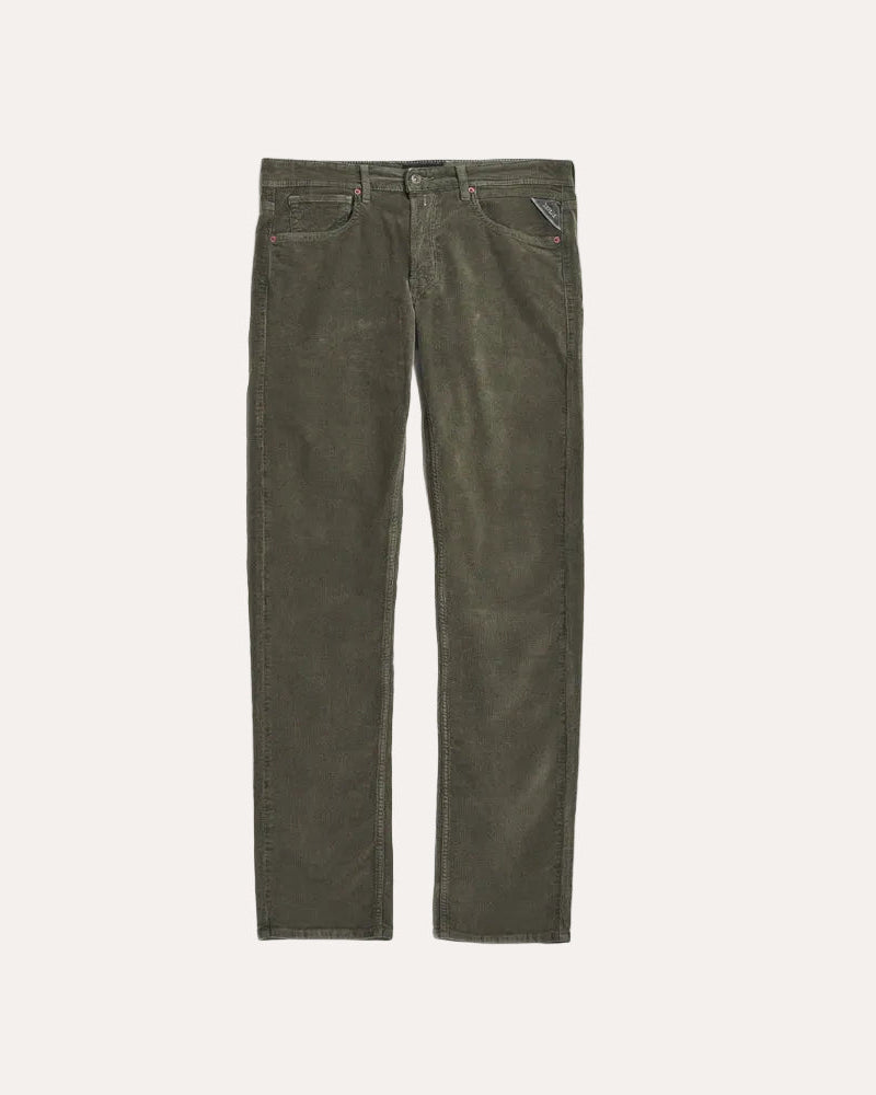 Replay Corduroy Straight Fit Green