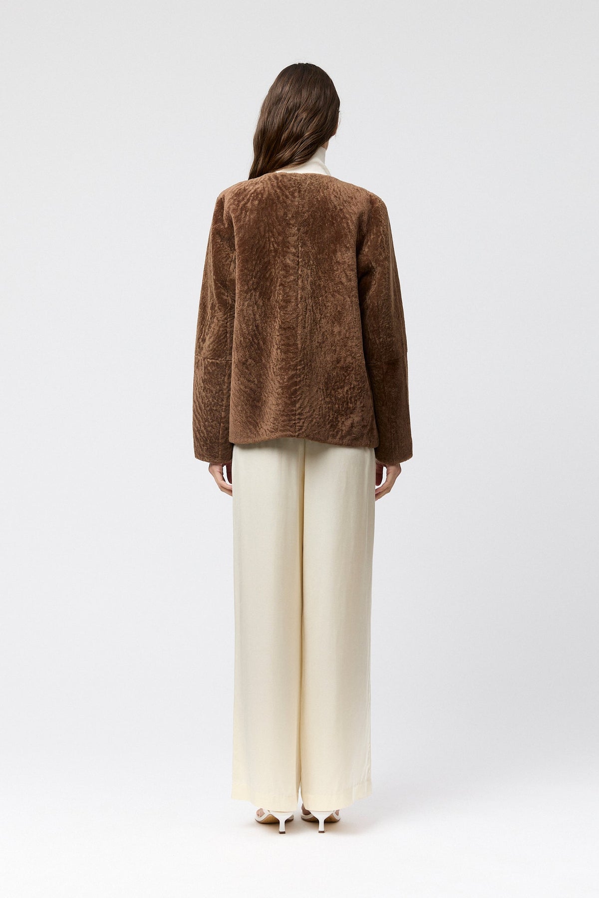 Como Shearling Jacket - Dark Caramel