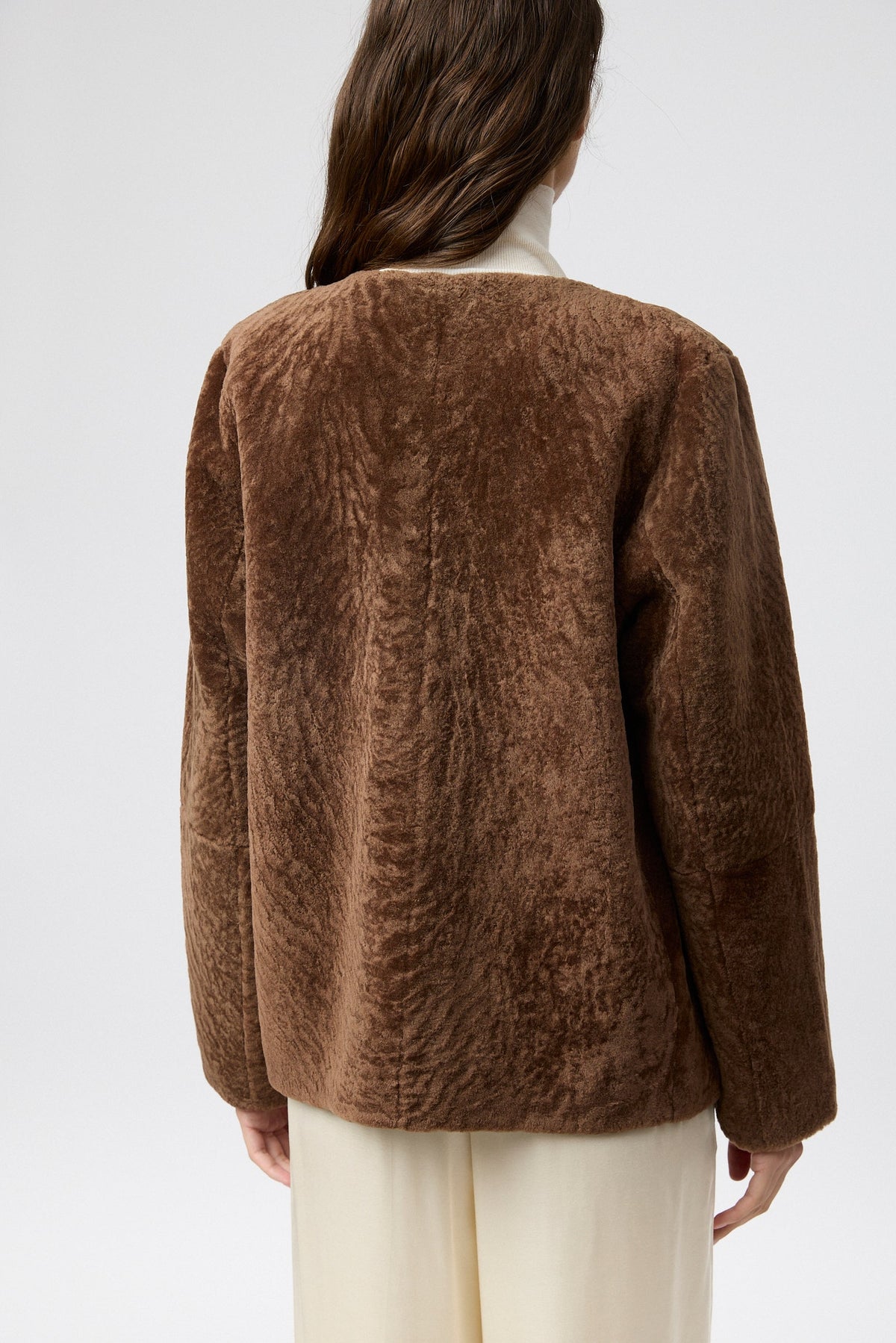 Como Shearling Jacket - Dark Caramel