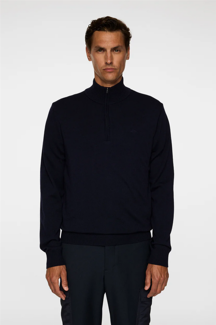 Kiyan Merino Quarter Zip JL Navy