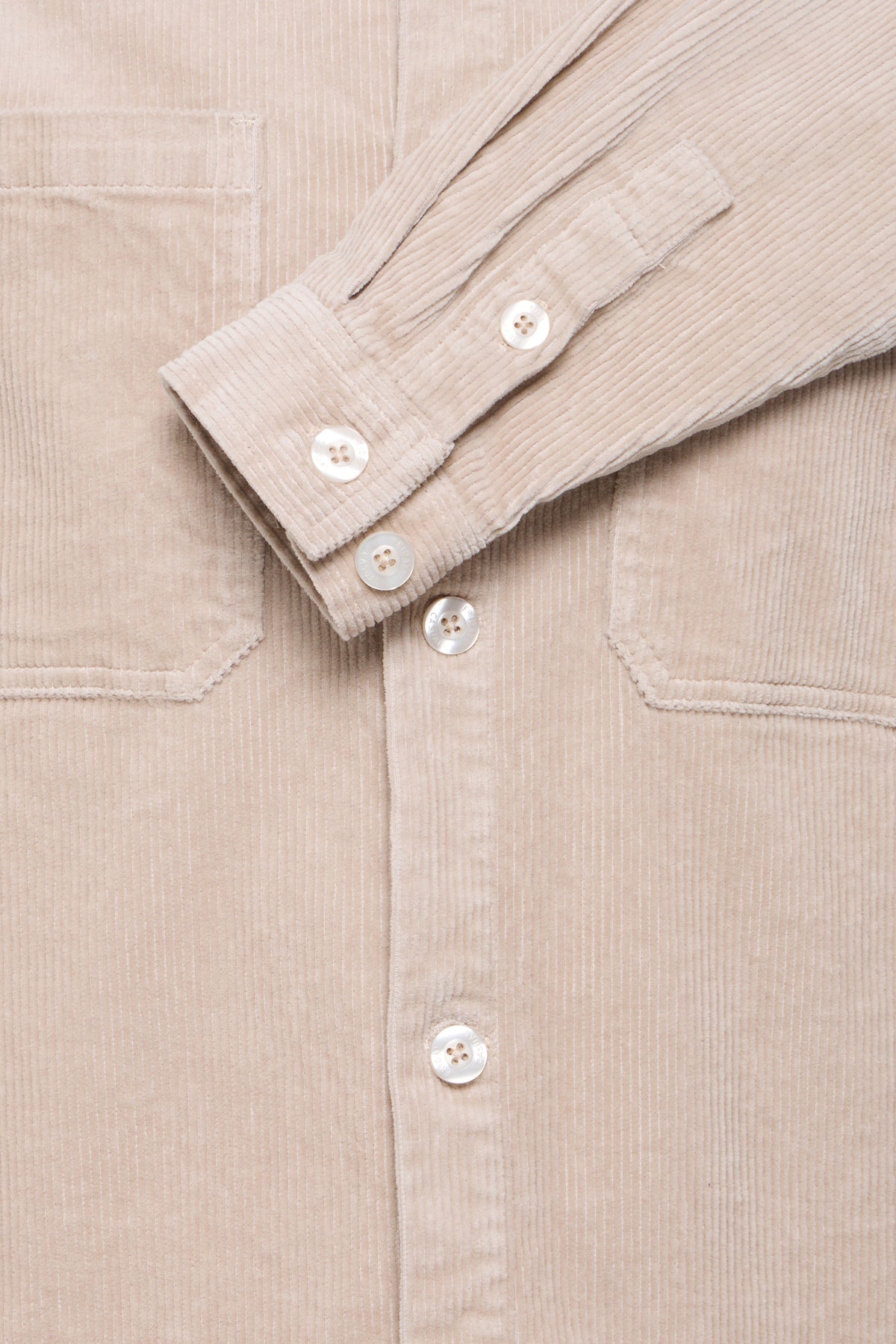 Corduroy Overshirt Beige