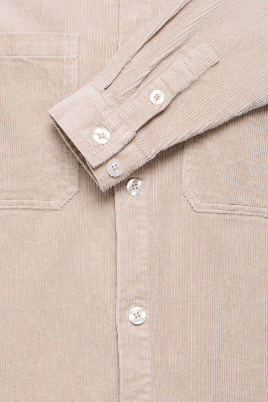 Corduroy Overshirt Beige