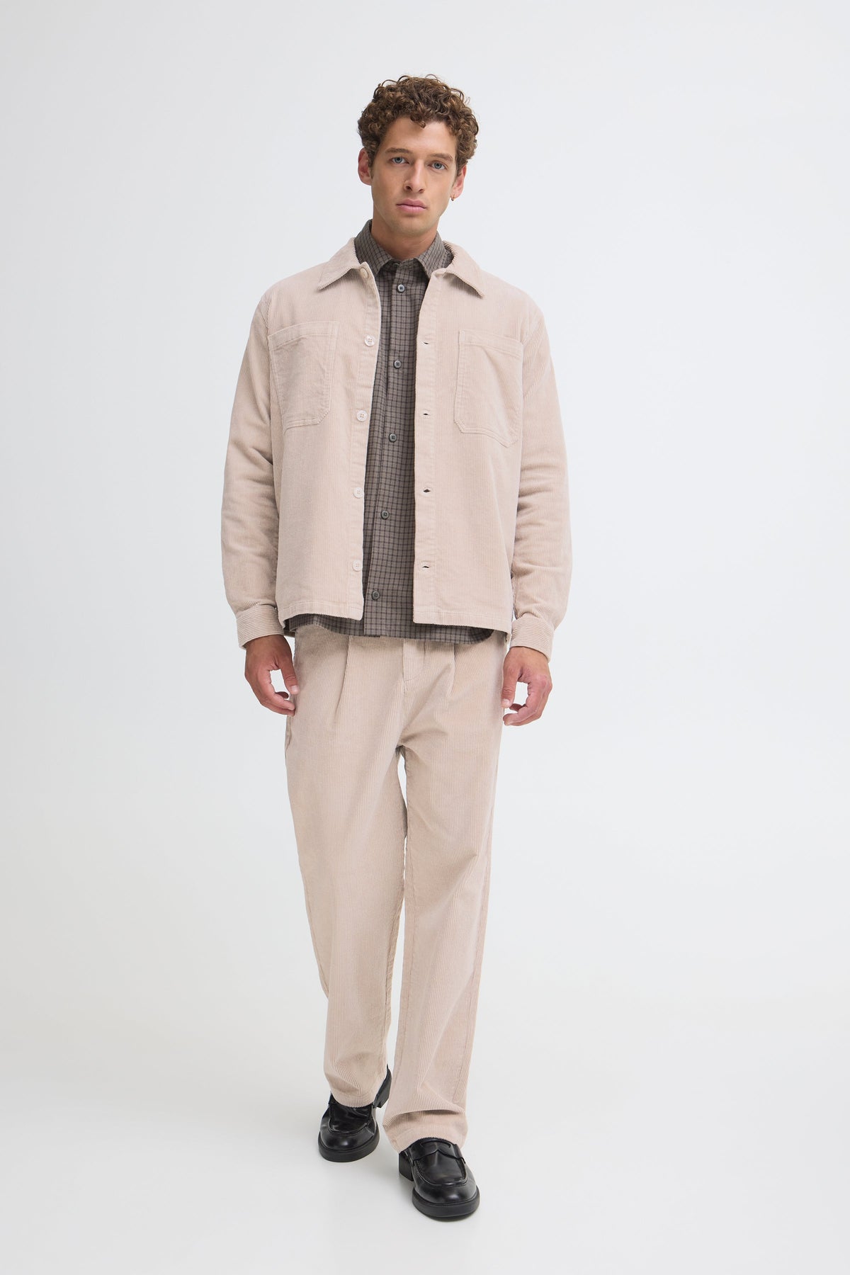Corduroy Overshirt Beige