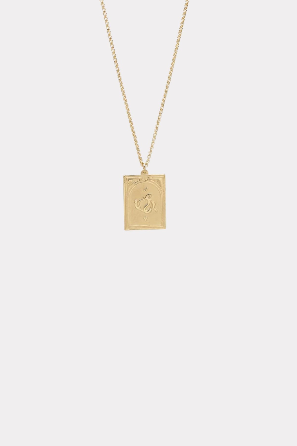 Women's Tarot Lovers Pedant 21,5" Gold