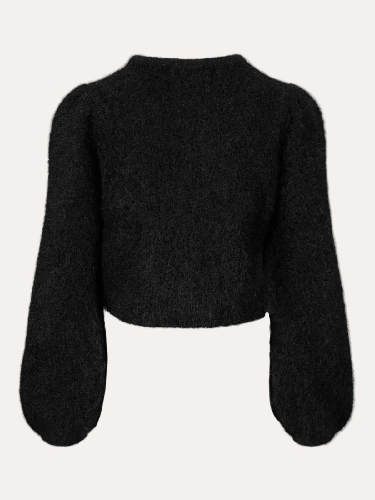 Amelia Chunky Cardigan Black - bak