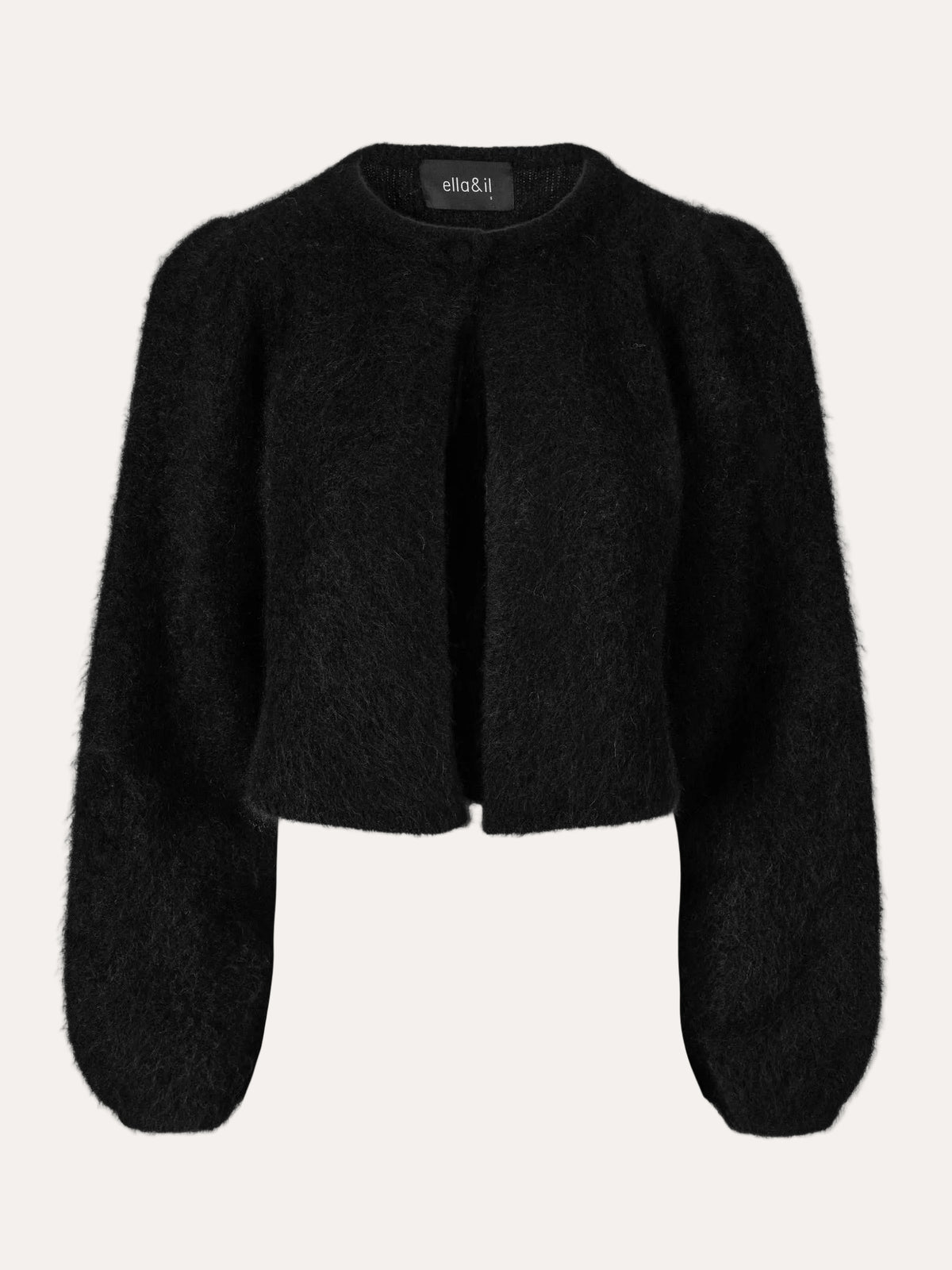 Amelia Chunky Cardigan Black - front