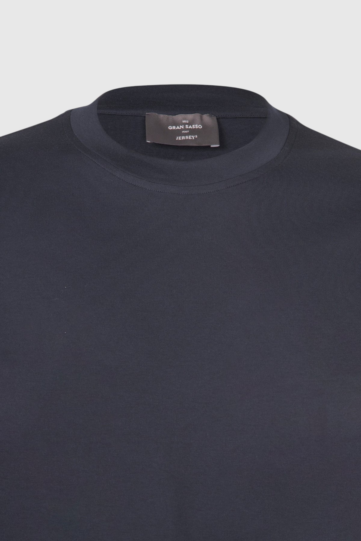 Gran Sasso Jersey Longsleeve T-Shirt Navy detalj